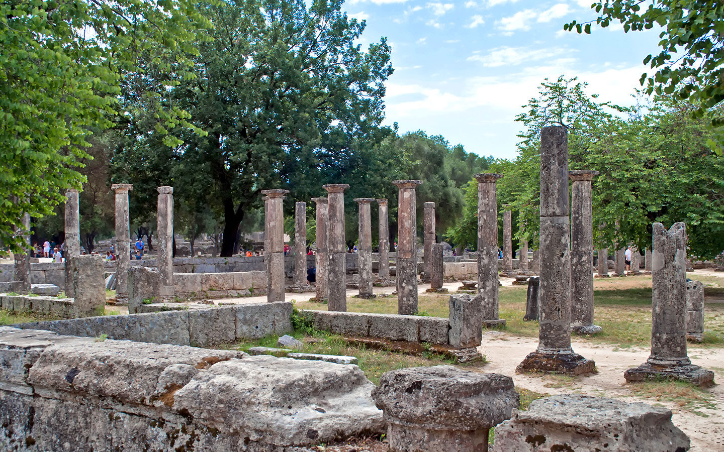 Olympia archaeological site in Greece