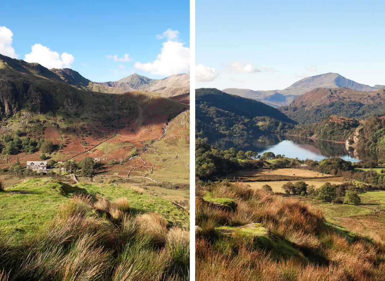 Scenic autumn views from Nant Gwynant on a Snowdonia road trip