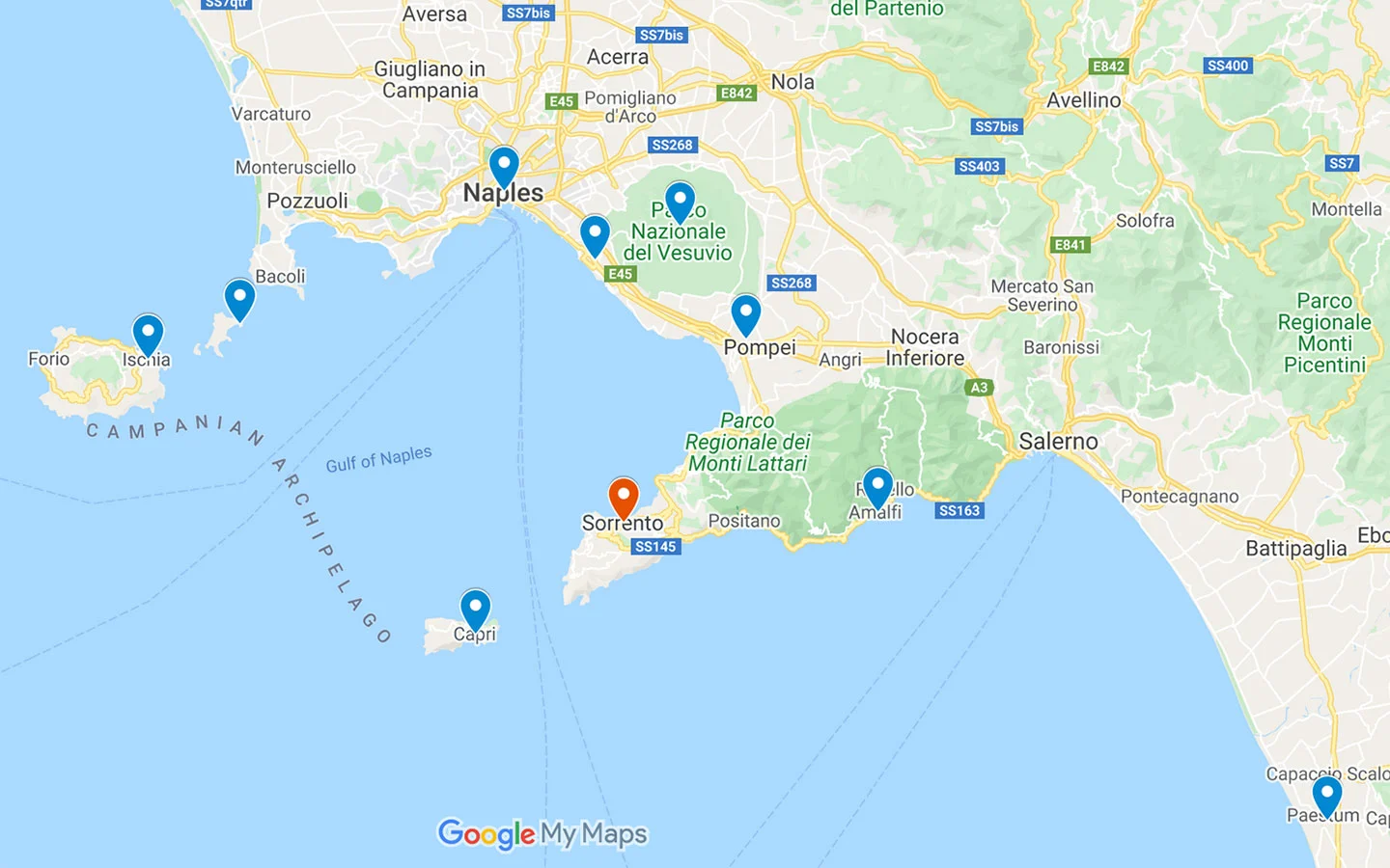 Sorrento Italy Map Piano Di Sorrento Italy Sorrento Italy Map Piano Di Sorrento Italy