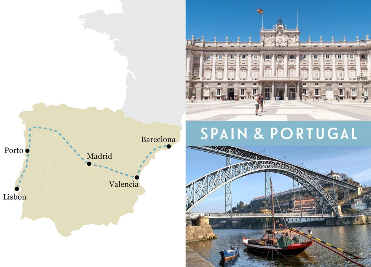 A one-week rail trip itinerary in Spain and Portugal