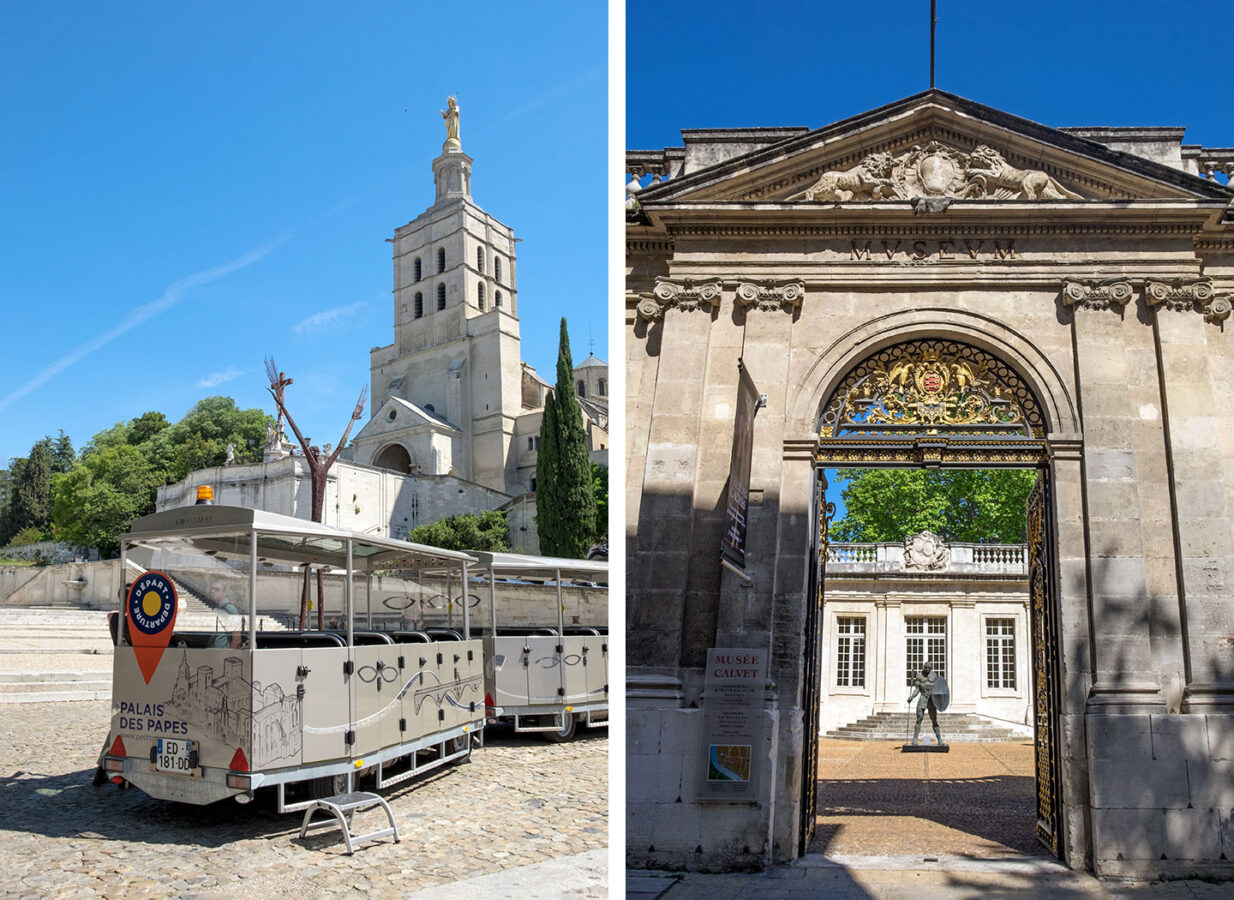 The Petit Train and Musée Calvet in Avignon, Provence