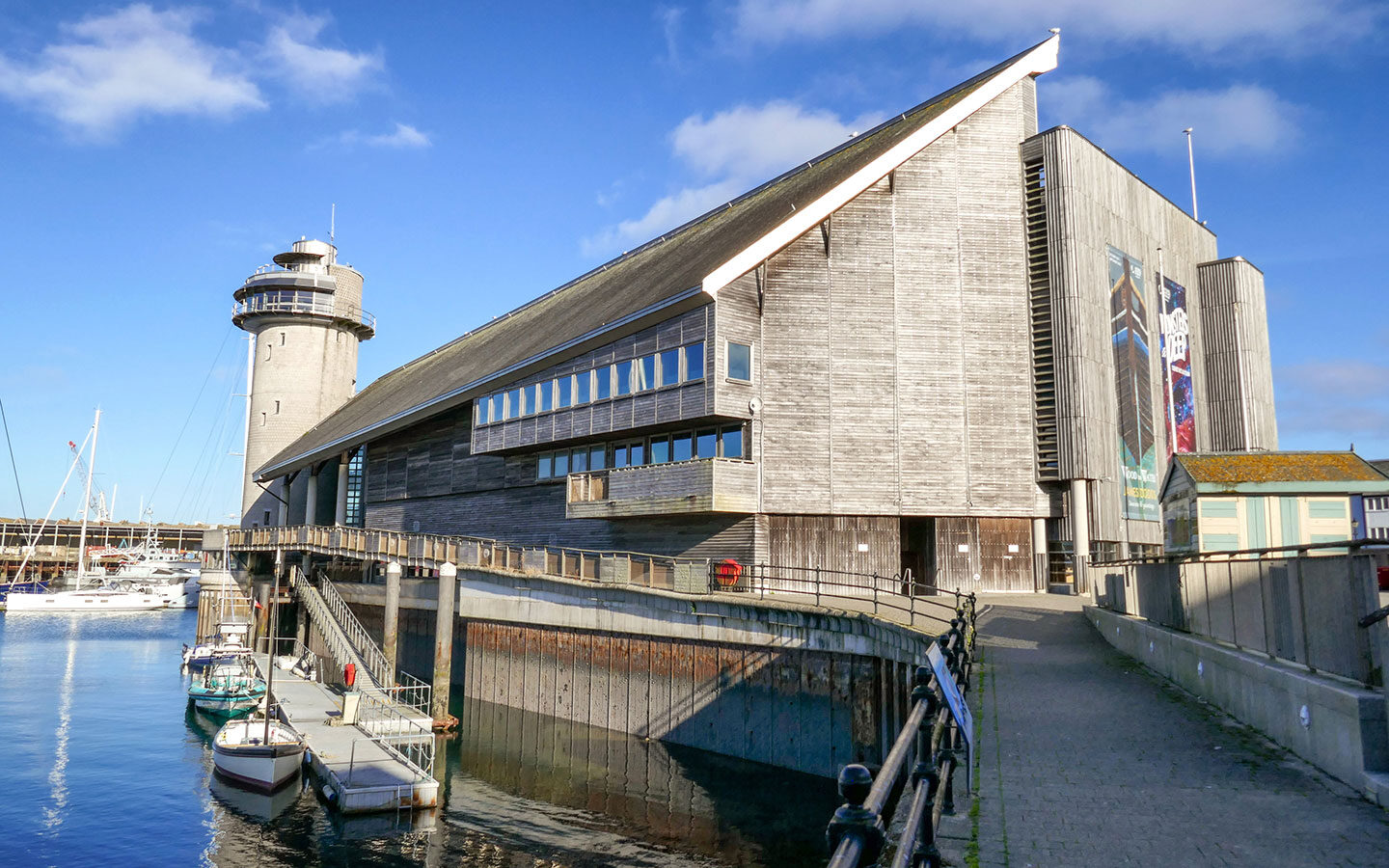 The exterior of the National Maritime Museum in Falmouth