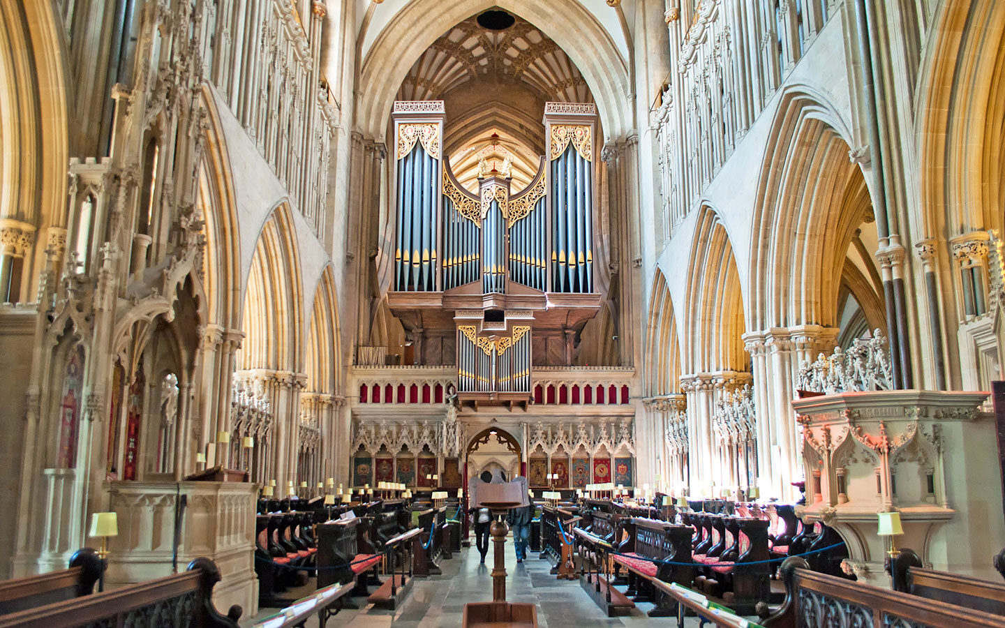 What to do in Wells: The interior of Wells Cathedral
