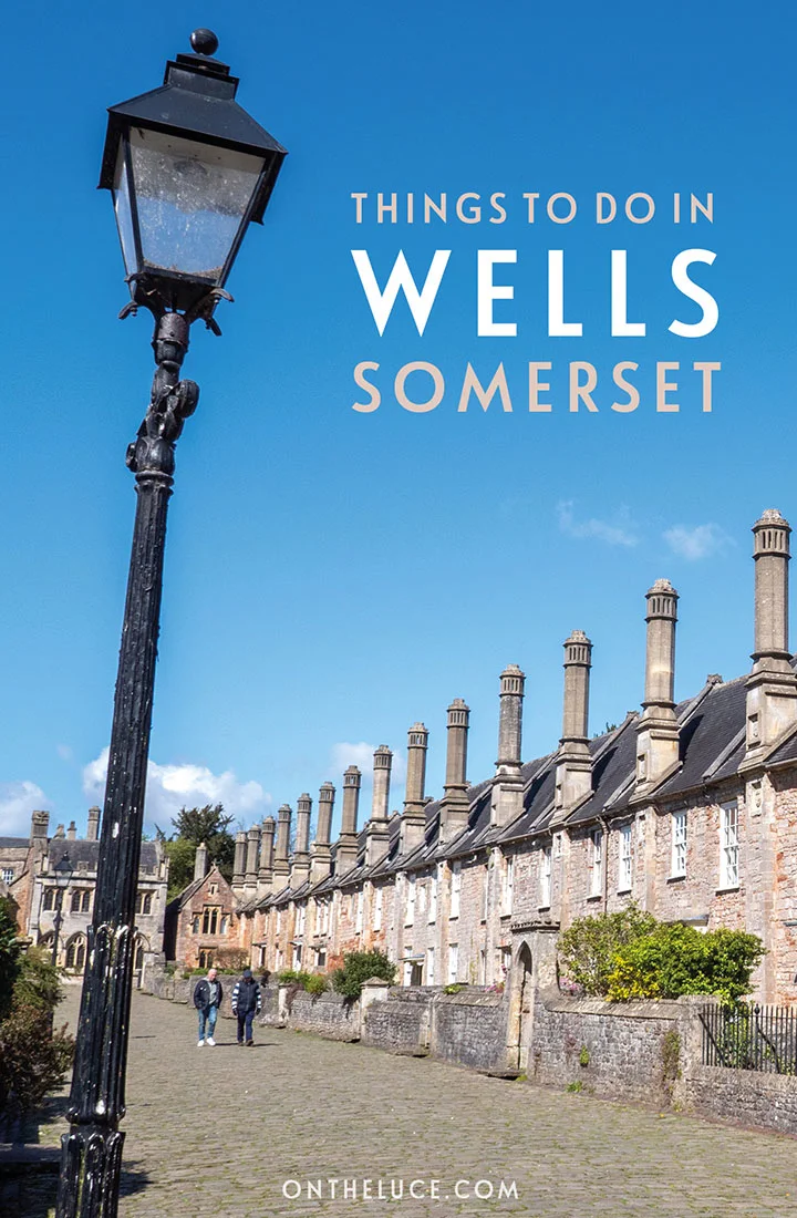 Discover England’s smallest city, from its historic cathedral and Bishop’s Palace to the springs that gave it its name and locations from the film Hot Fuzz, with this guide to things to do in Wells, Somerset | Things to do in Wells, Somserset | Wells Hot Fuzz | Wells travel guide | Places to visit in Somerset