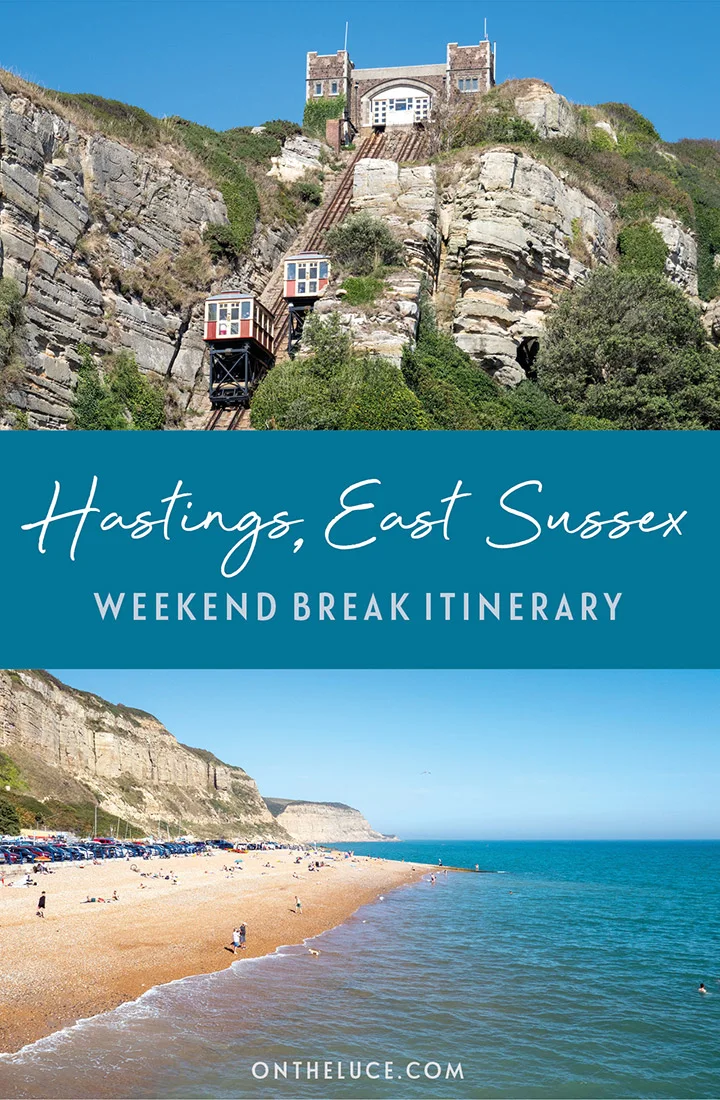 How to spend a weekend in Hastings, East Sussex: Discover the best things to see, do, eat and drink in Hastings in a two-day itinerary featuring art galleries, indie shops, castles, smugglers and seafood | Things to do in Hastings East Sussex | Hastings weekend guide | Seaside weekends in the UK | What to do in Hastings