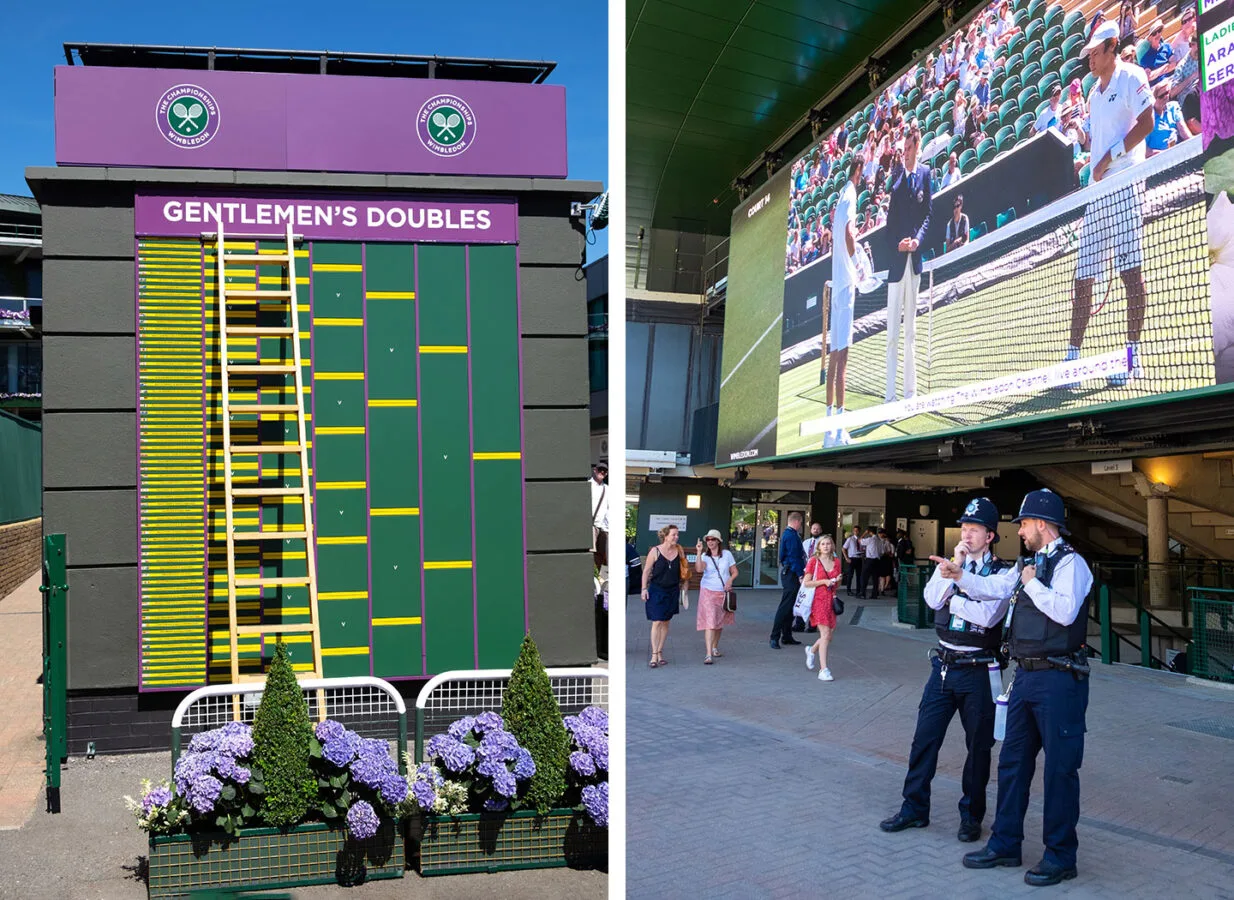 The order of play at Wimbledon