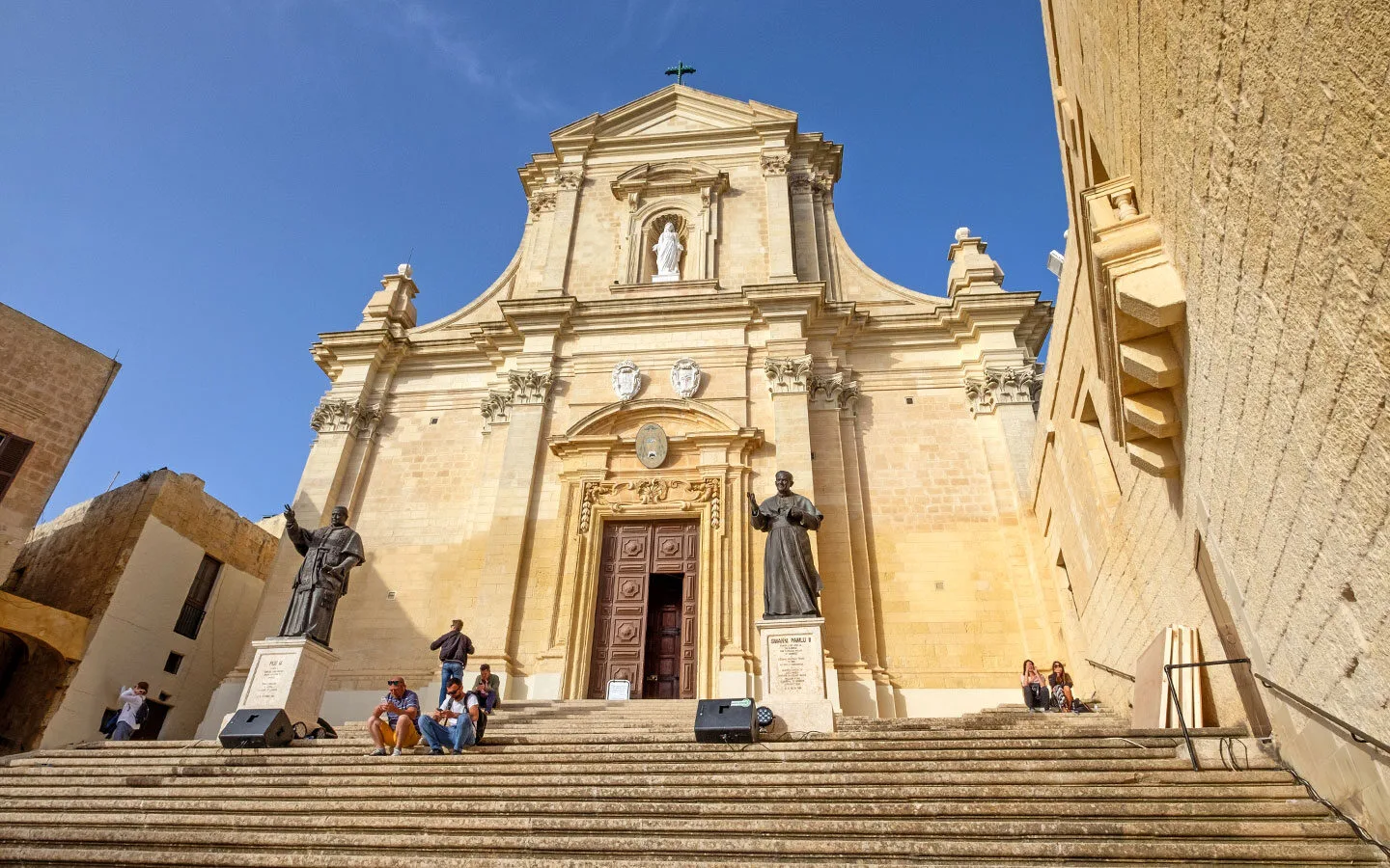 Gozo Cathedral in the cidadel in Victoria