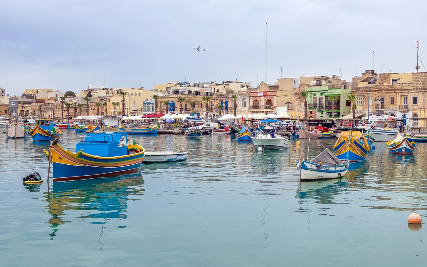 Boats in the harbour at Marsaxlokk