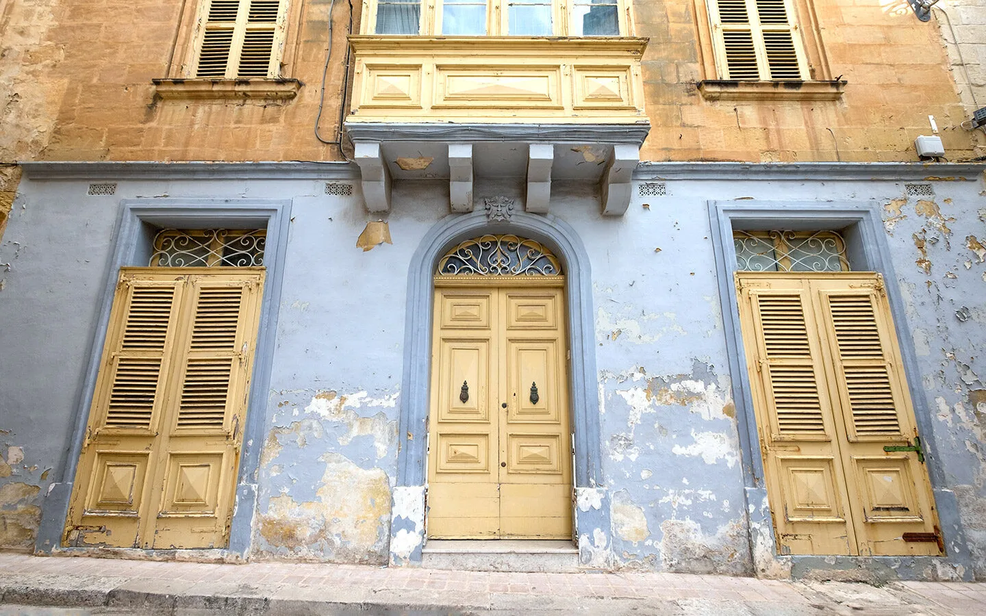 Vintage doors and windows in the Three Cities, Malta