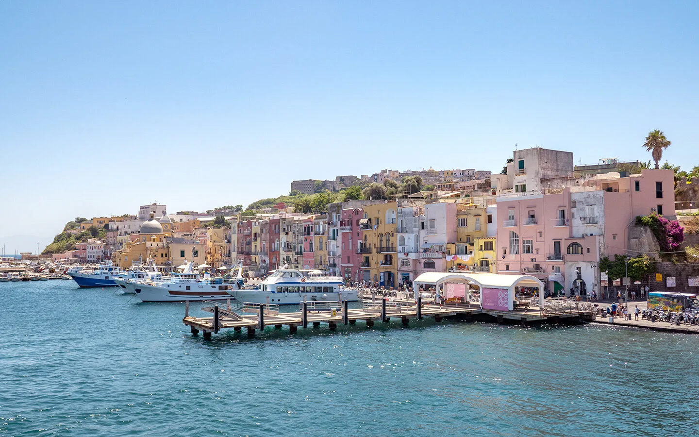 Marina Grande, the main port in Procida