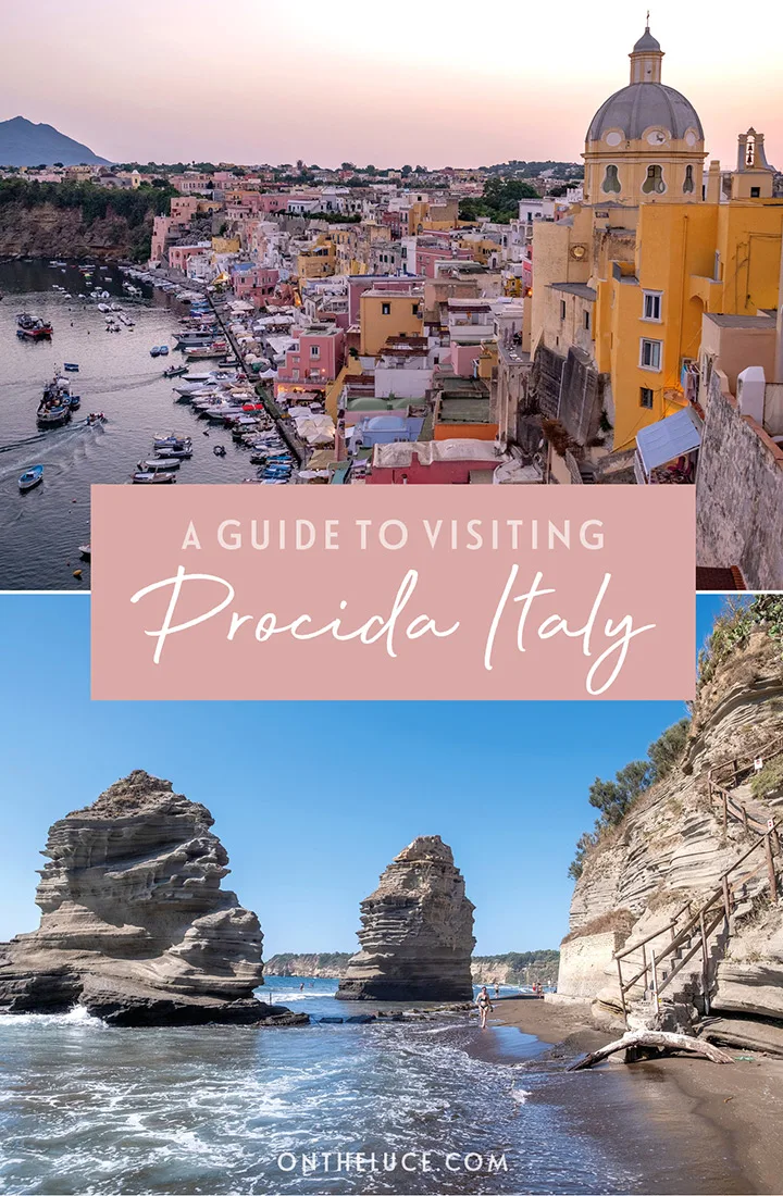 Discover the best things to do in Procida, a picturesque tiny island in the Bay of Naples that’s one of the Southern Italy’s best-kept secrets with its pastel-painted fishing villages, clear seas and black sand beaches | Procida travel guide | What to see and do in Procida Italy | Visiting Procida island