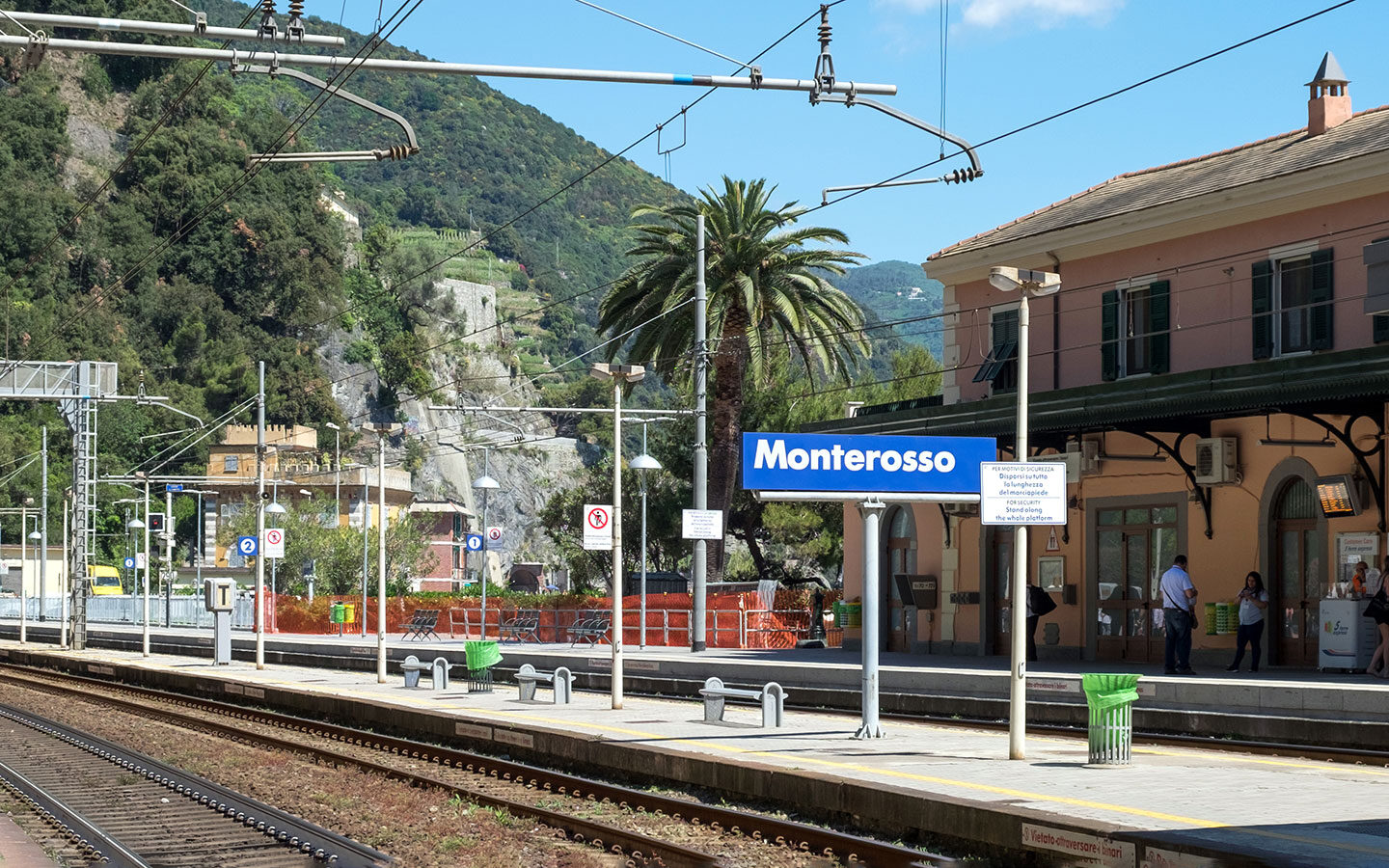 Monterosso train station on the Cinque Terre train line