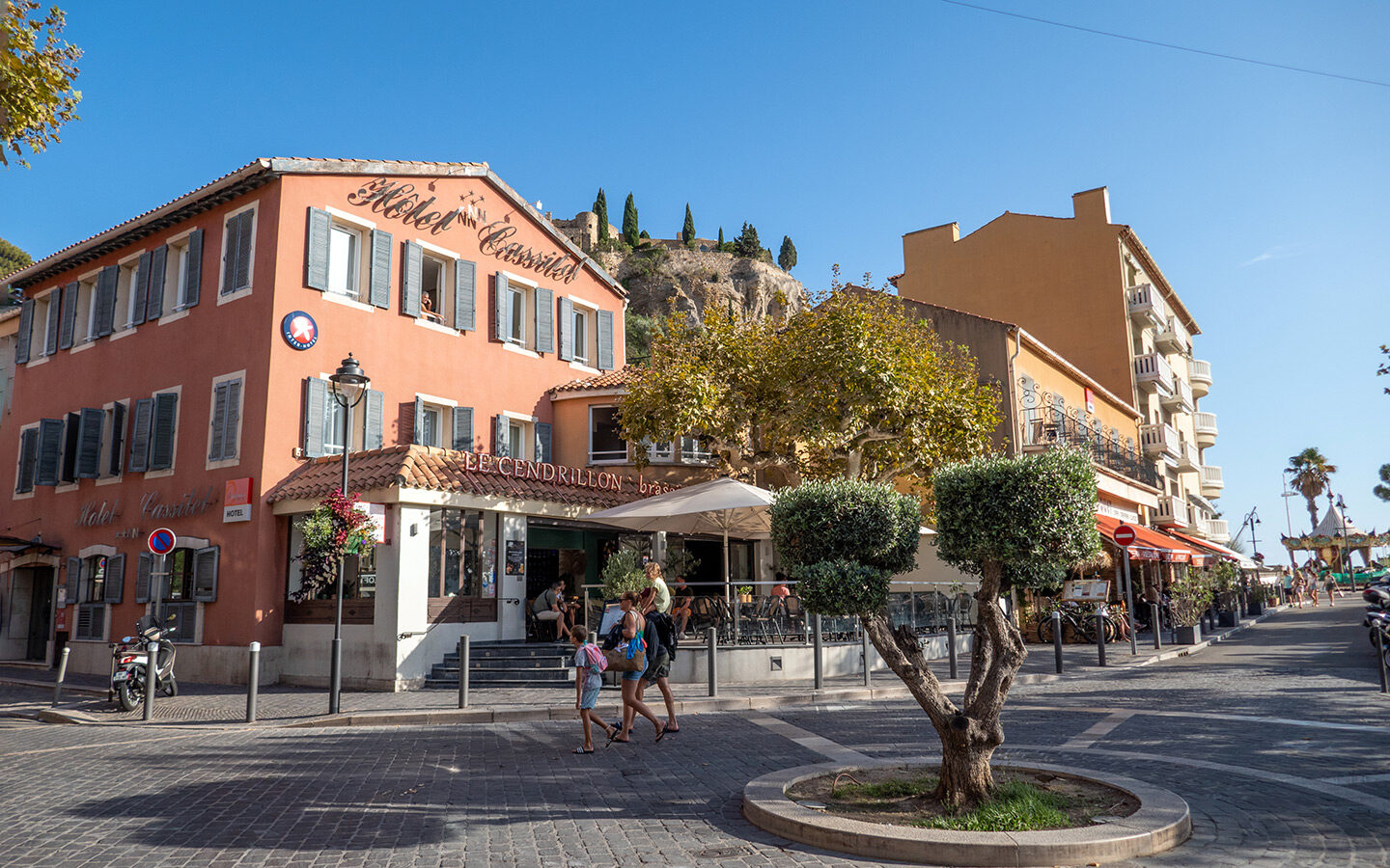 Buildings near the port in Cassis