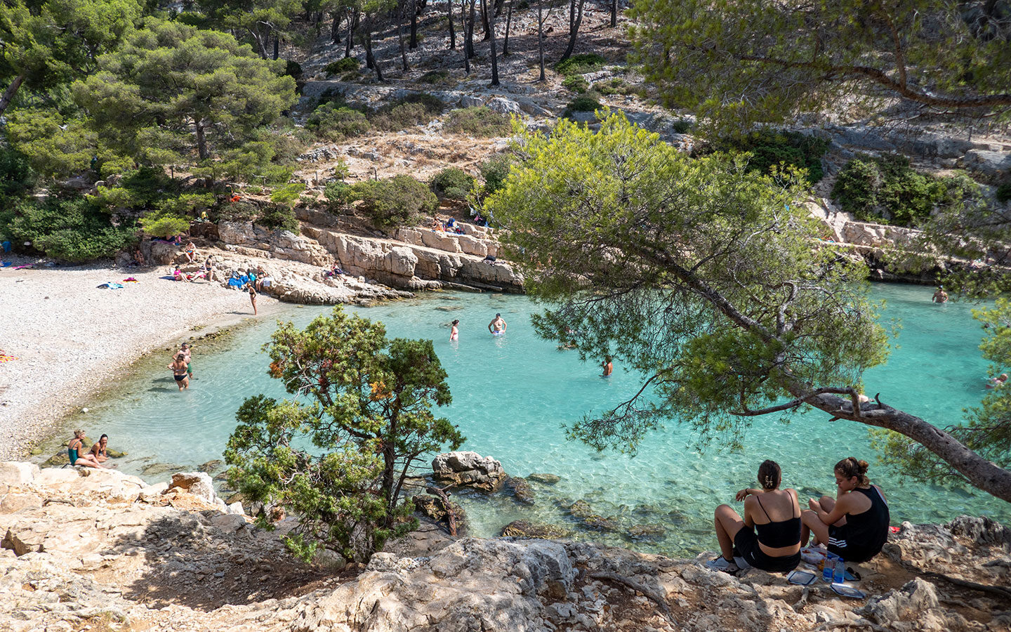 Calanque du Port Pin in the Calanques National Park near Cassis