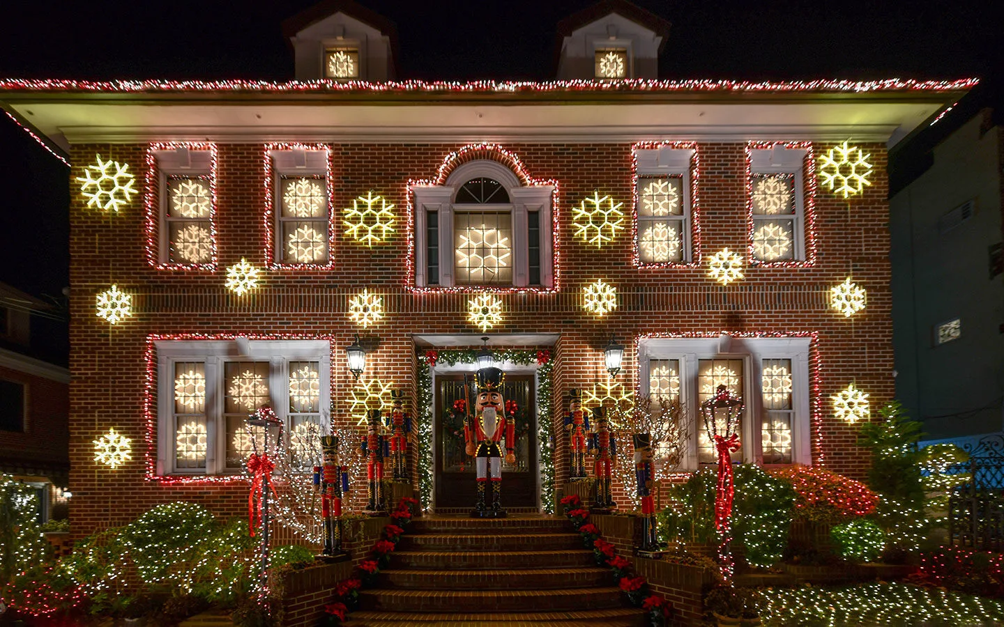 Christmas lights at Dyker Heights in Brooklyn