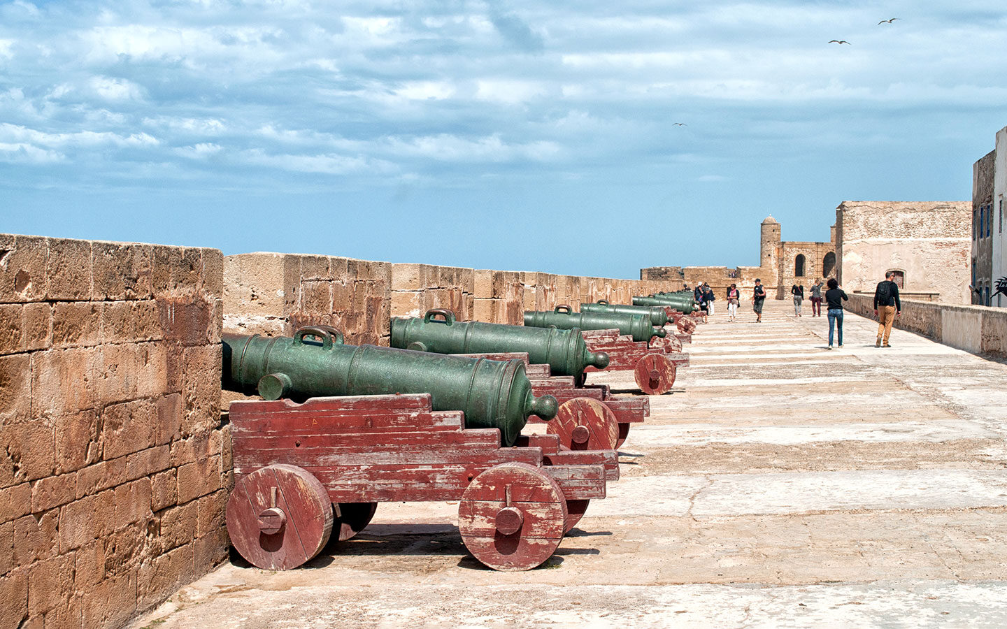 Cannons on the ramparts in Essaouira