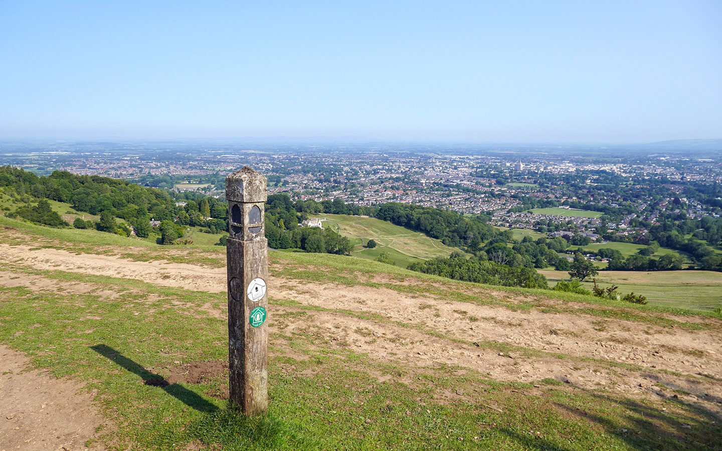 Views from Leckhampton Hill on a weekend in Cheltenham