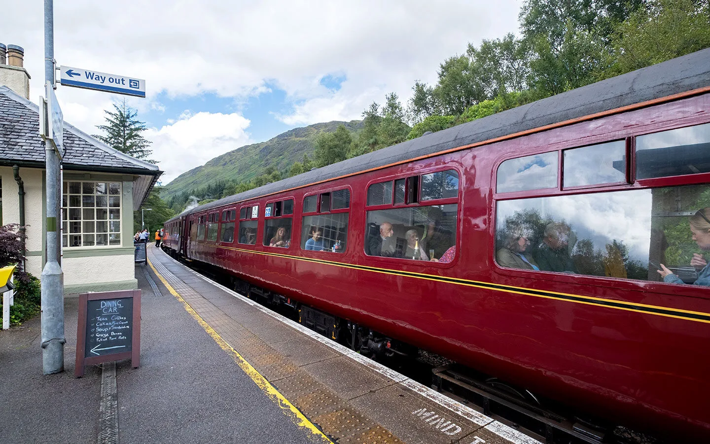 The Jacobite at Glenfinnan station