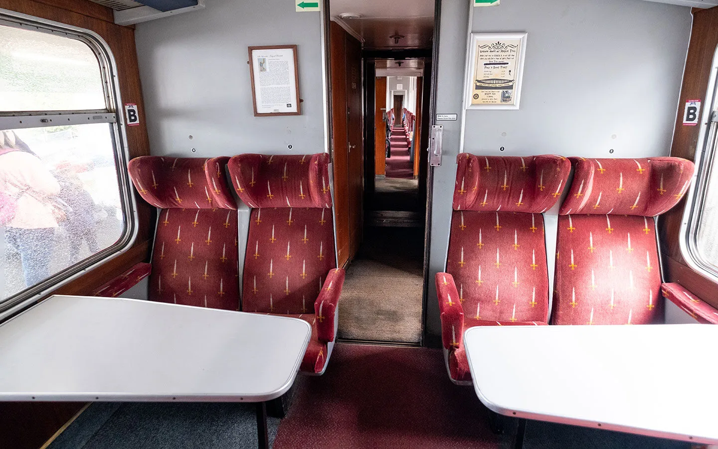 Standard Class carriage on the Jacobite steam train