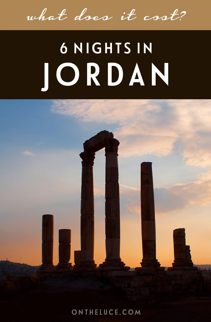 It’s famous for its ancient temples and desert landscapes – but is Jordan expensive to visit? This budget post breaks down the costs of a six-night trip to Amman, Petra, Wadi Rum and the Dead Sea  | Jordan costs | How much does it cost to visit Jordan | Jordan budget | Cost to visit Petra