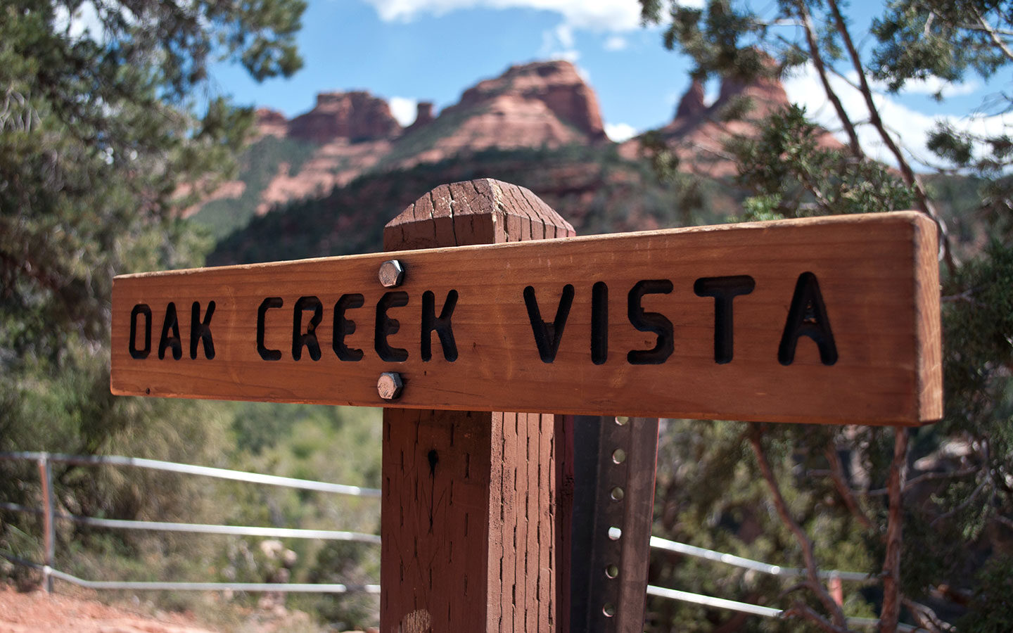 Oak Creek Canyon Vista near Sedona in Arizona 