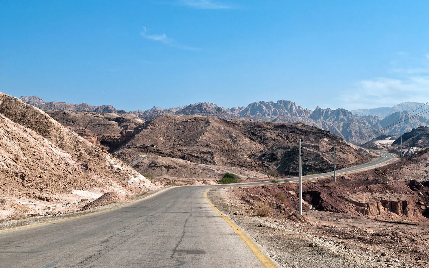 Driving on the King's Highway in Jordan