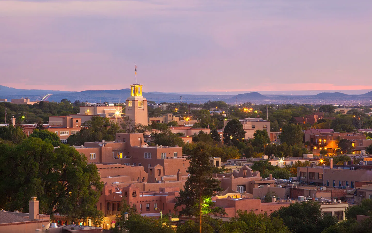 Dusk in Santa Fe, New Mexico