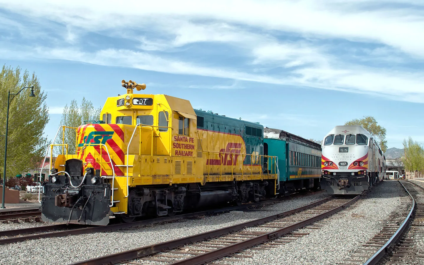 Trains in the Railyard District