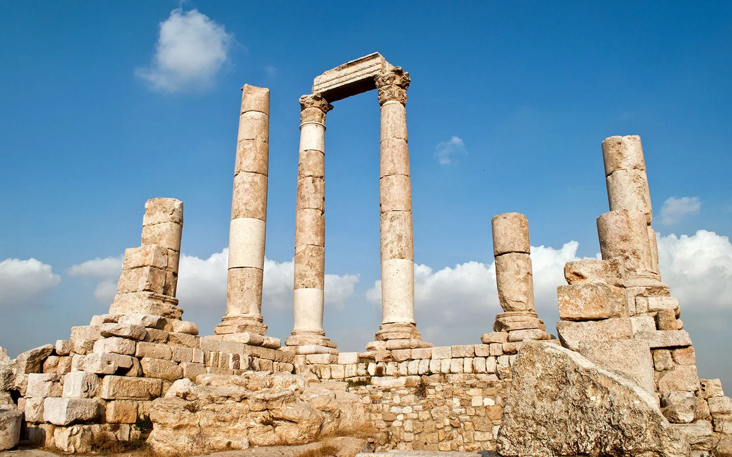 The Temple of Hercules at Amman citadel