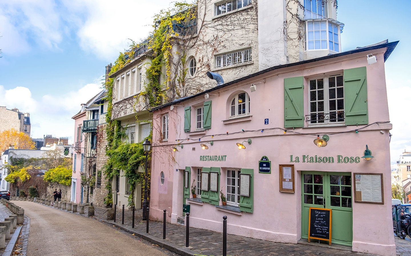 La Maison Rose café in Montmartre, Paris