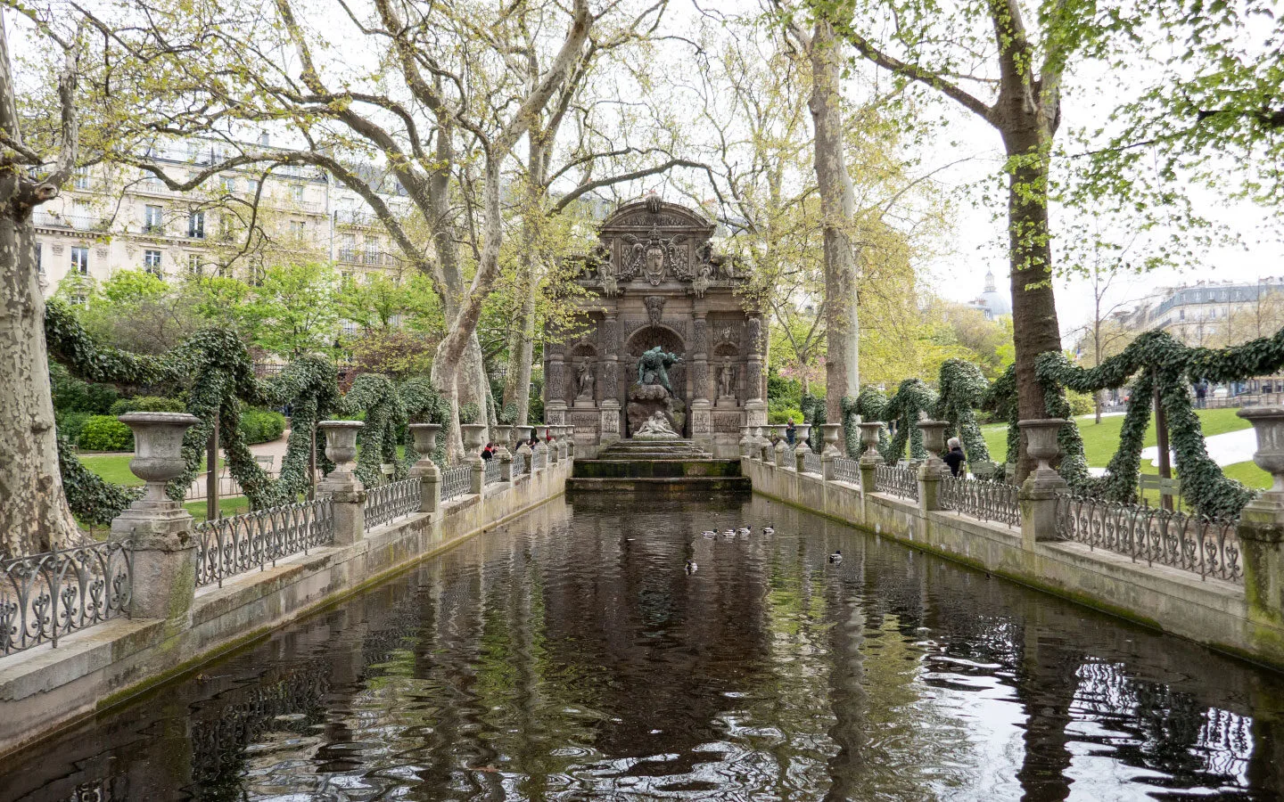 The Medici Fountain in the Jardin du Luxembourg, Paris