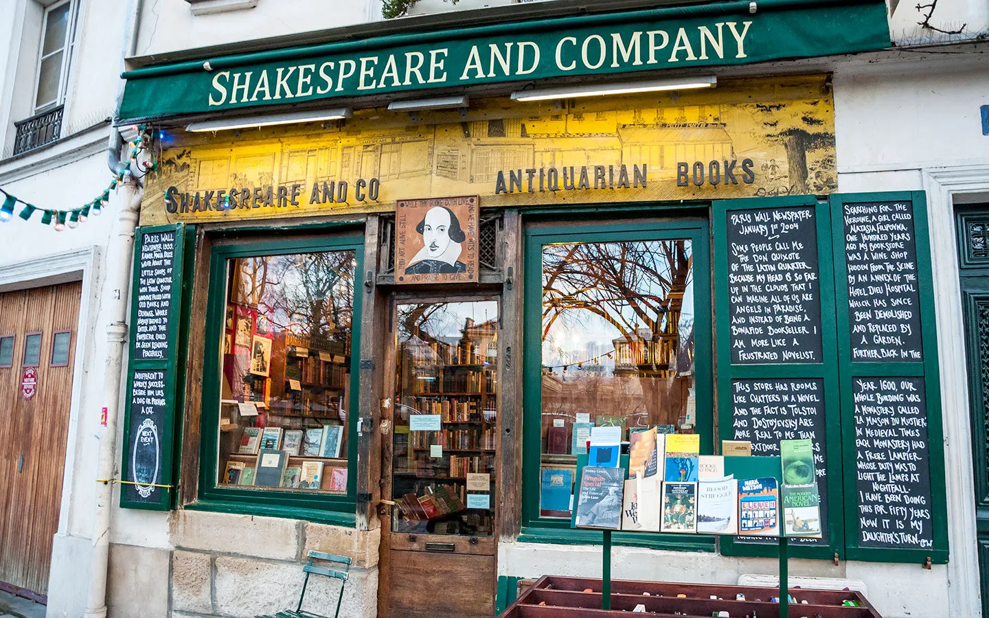 The Shakespeare and Company bookstore in Paris