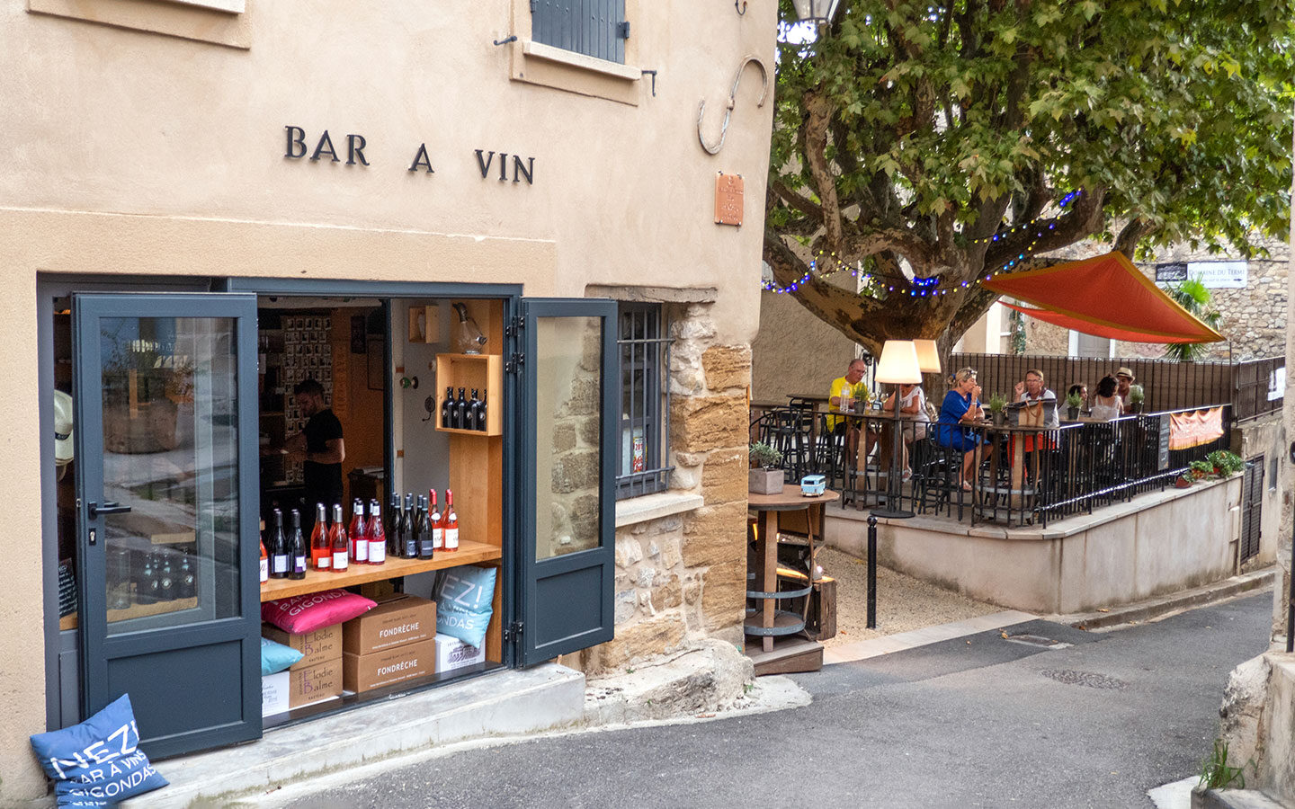 Wine-tasting in Gigondas in the South of France