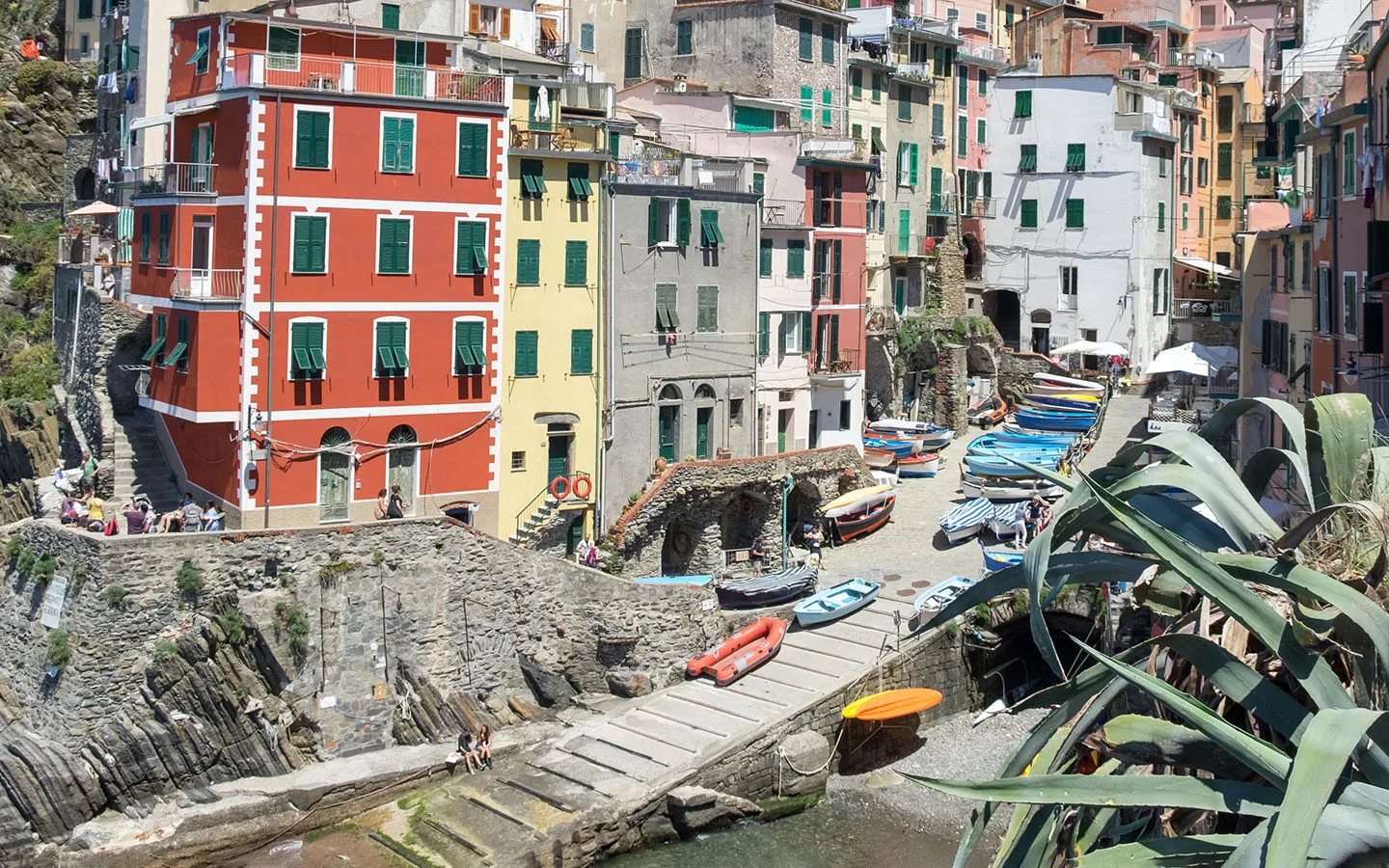 Colourful streets of Riomaggiore, Italy