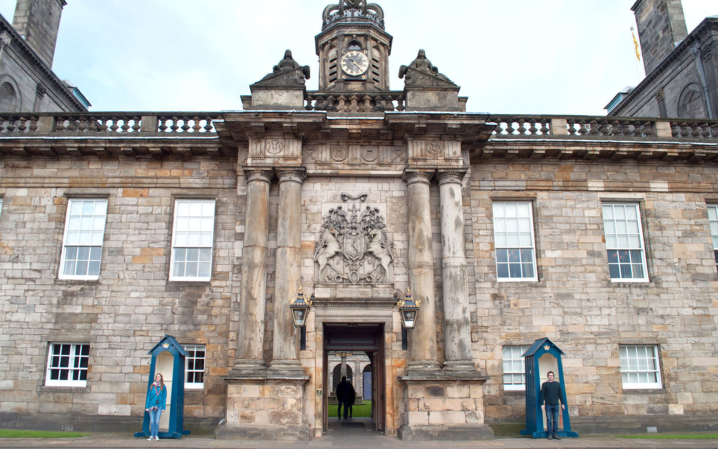 The Palace of Holyroodhouse on a weekend in Edinburgh