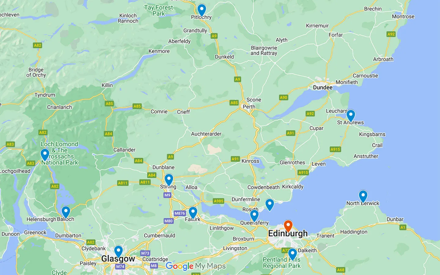 Day Trips from Edinburgh Without a Car: Explore Scenic Getaways