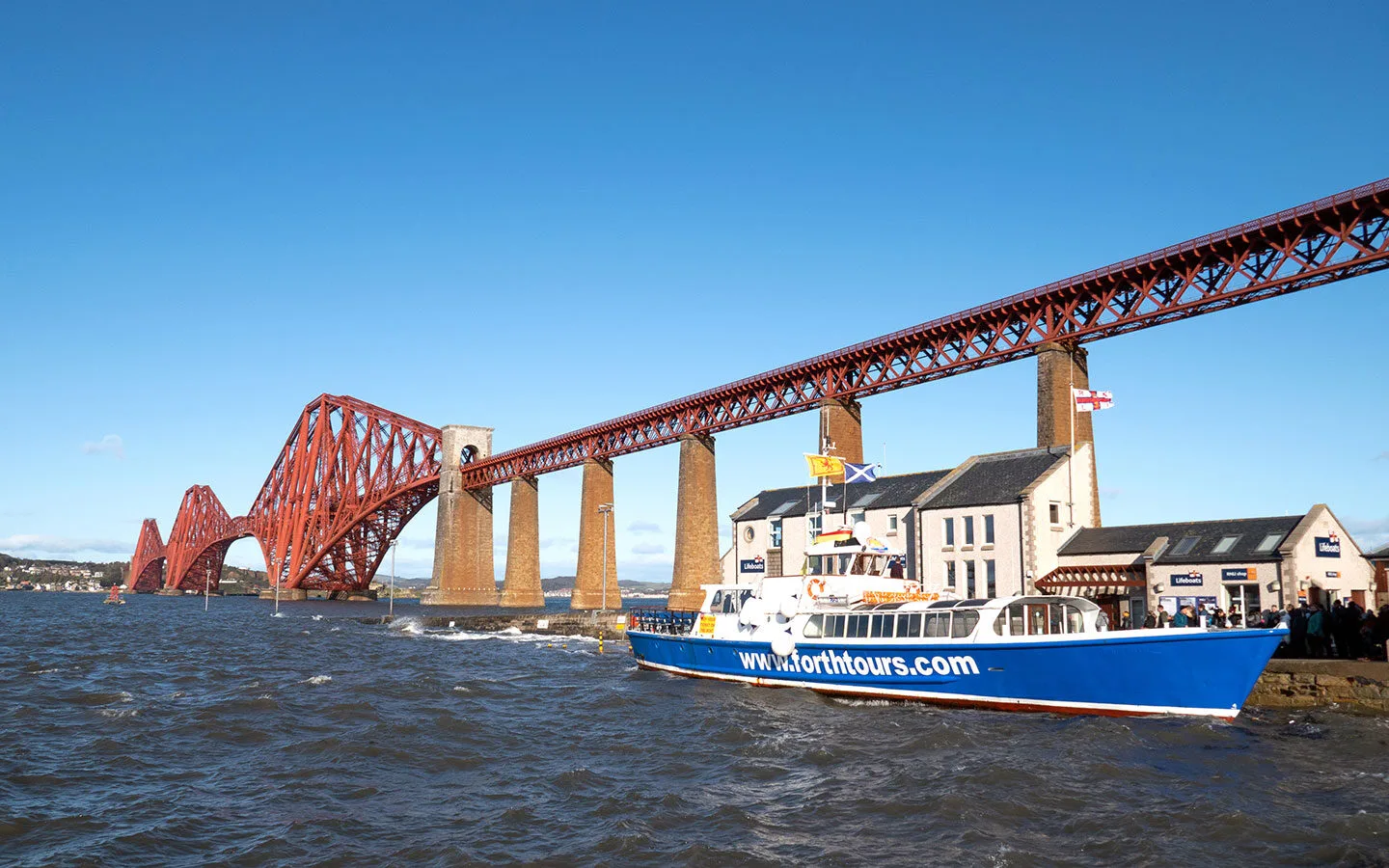 The Forth Bridge and a Forth Tours boat trip
