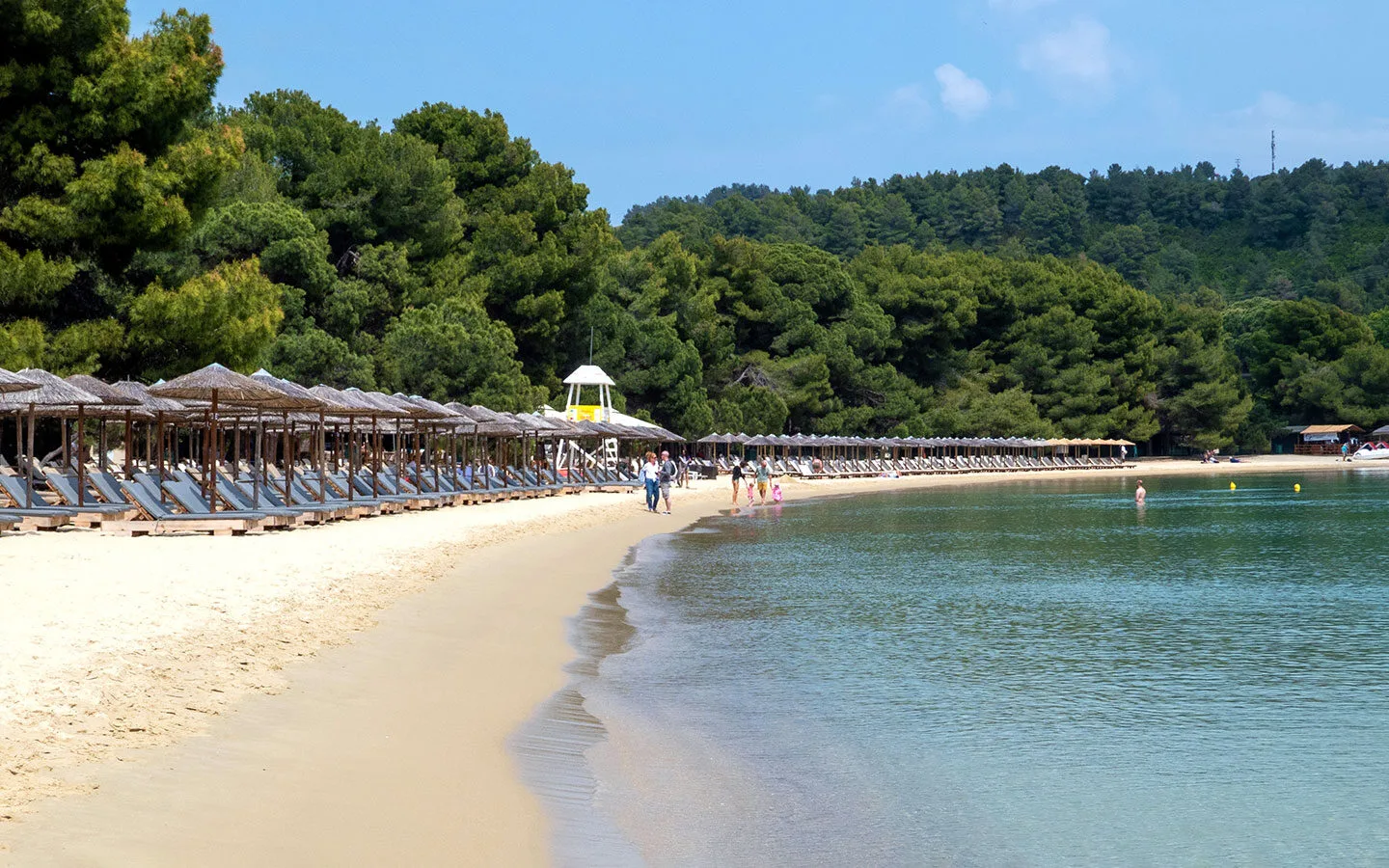 Koukounaries beach in Skiathos