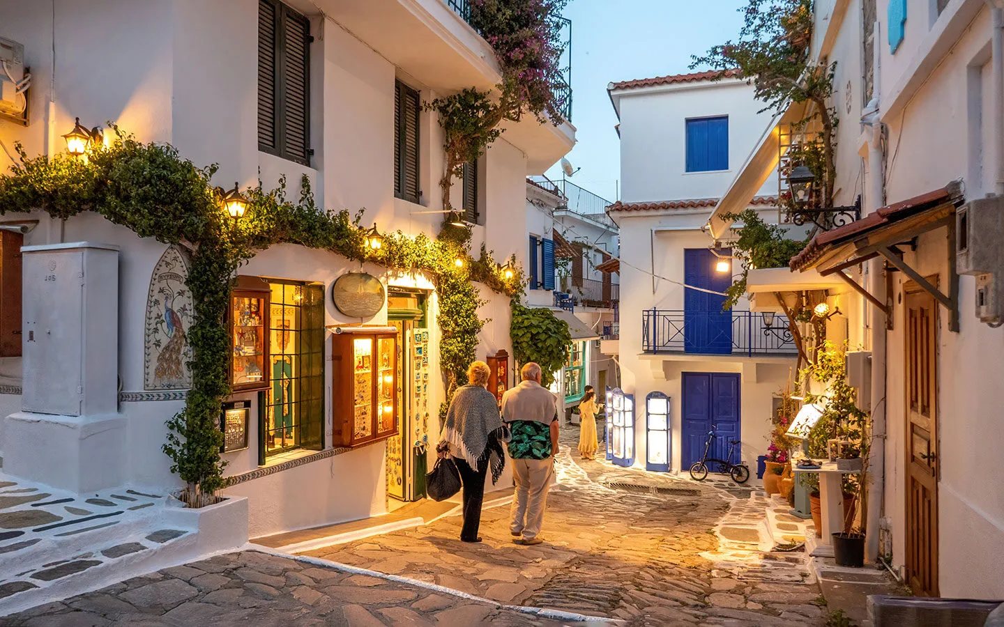 Dusk in Skiathos Town