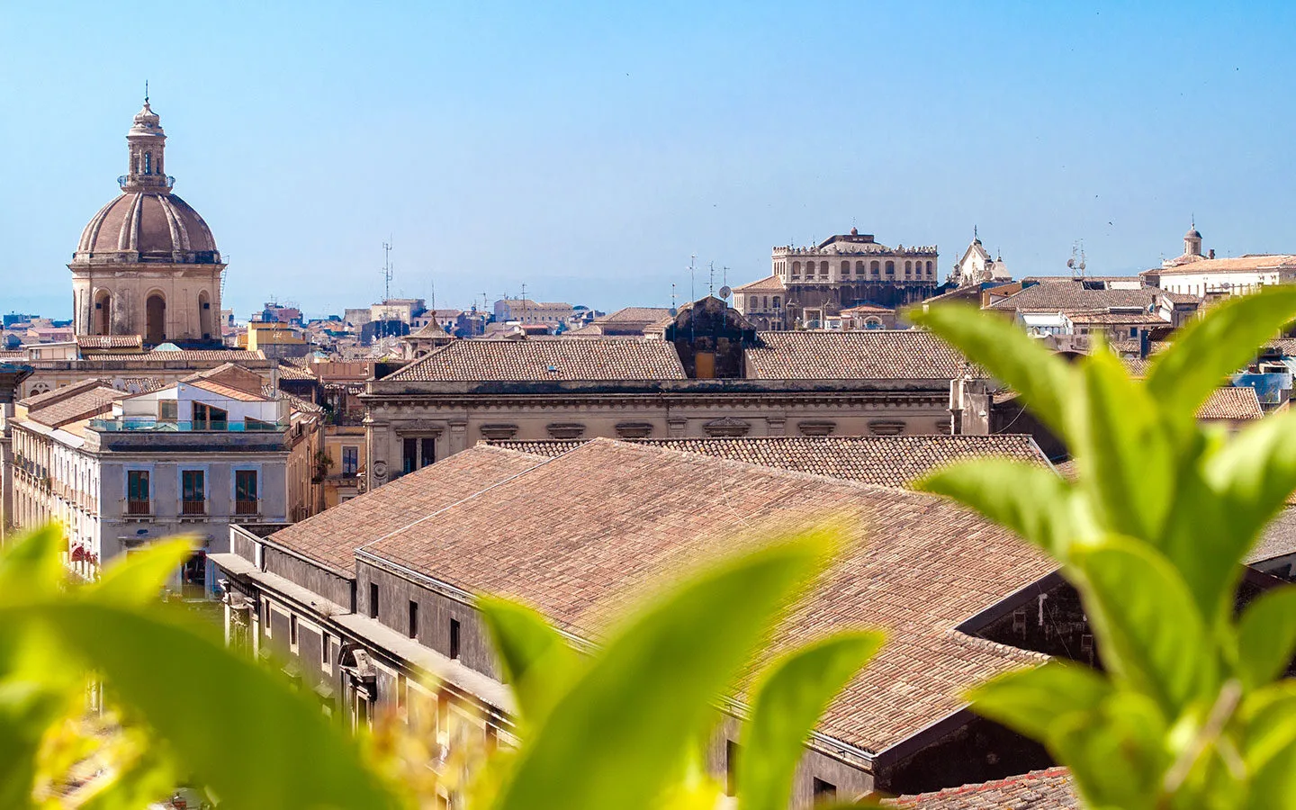 Views over the rooftops of Catania in Sicily