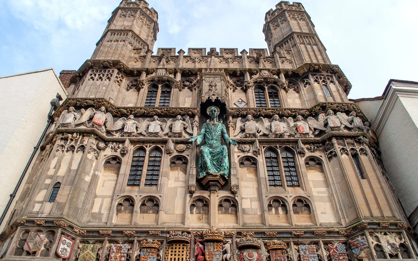 The entrance to the cathedral through Christ Church Gate