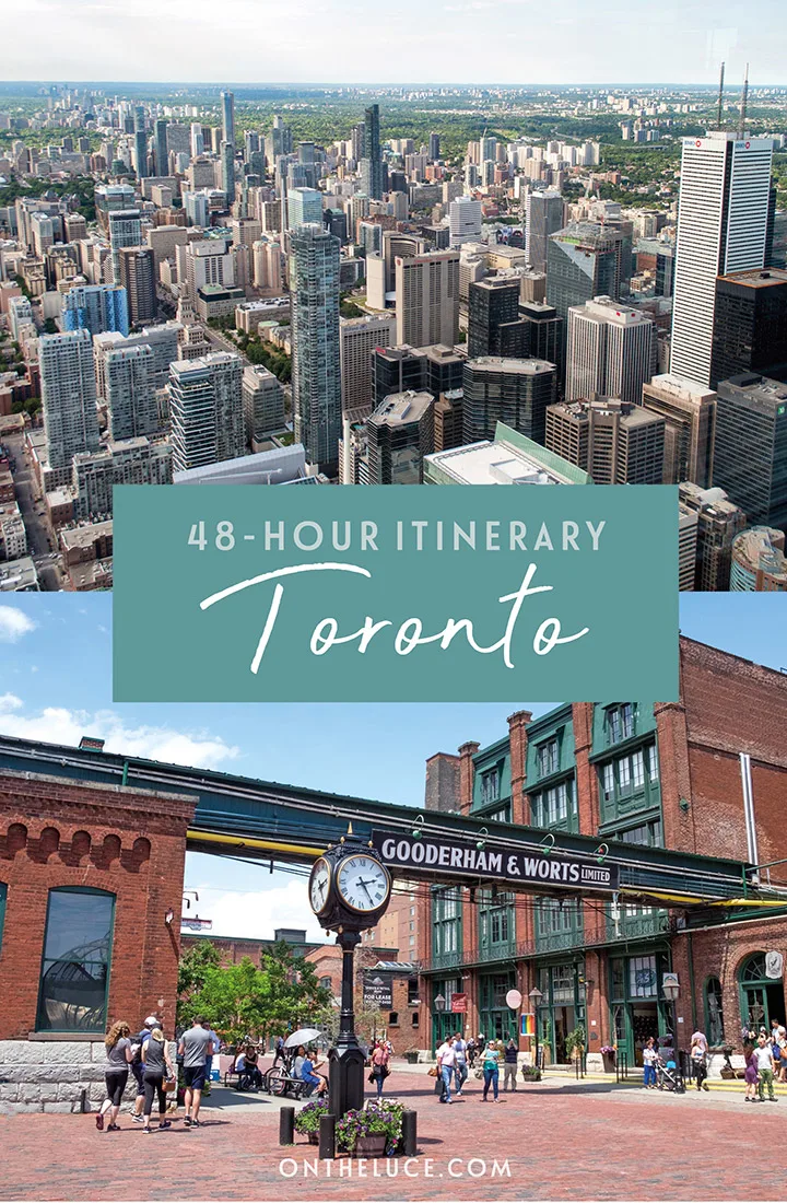 How to spend a weekend in Toronto, Ontario: Discover the best things to see, do, eat and drink in Toronto in a two-day itinerary featuring city views, museums, sports, world food and an island escape | Weekend in Toronto Ontario | Toronto itinerary | Things to do in Toronto Ontario | Ontario Canada