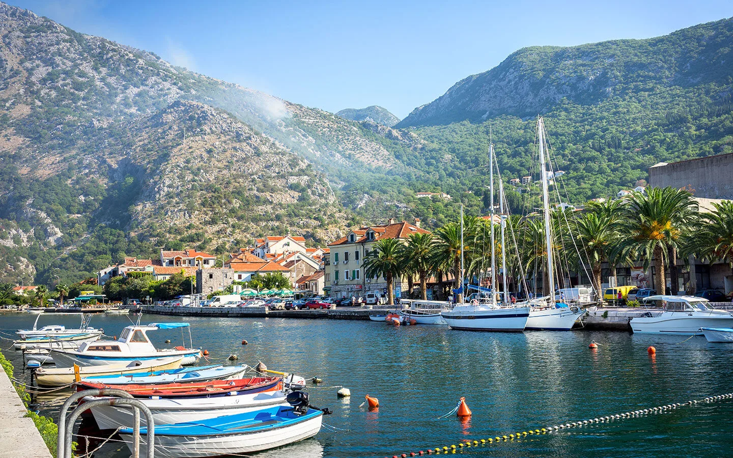 Risan in the Bay of Kotor, Montenegro