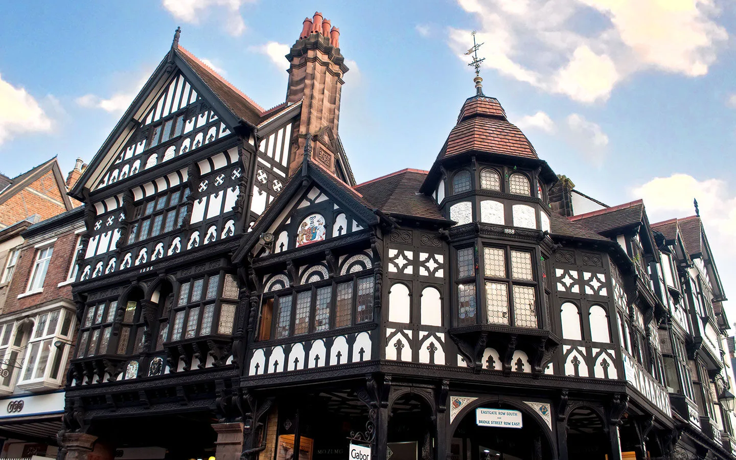 The black and white buildings of the Rows in Chester