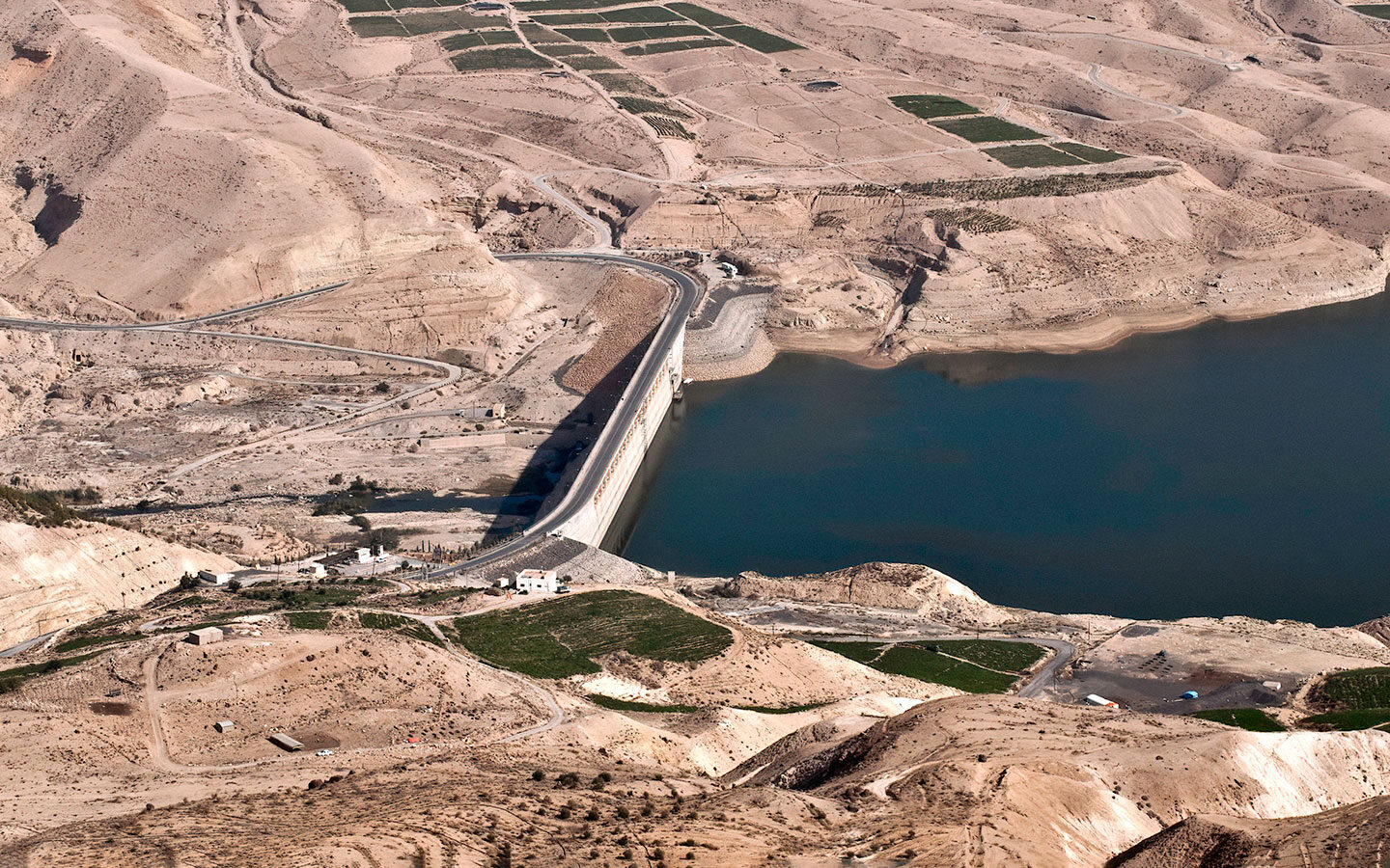 The King's Highway crossing the Wadi Mujib Dam
