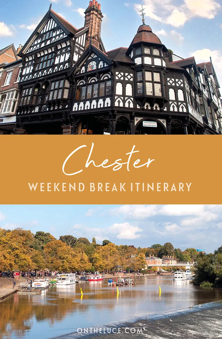 How to spend a weekend in Chester: Discover the best things to see, do, eat and drink in Chester in a two-day itinerary featuring this historic city's Roman walls, museums, cathedral and canal walks | Things to do in Chester | Chester weekend break | What to do in Chester England | Chester itinerary