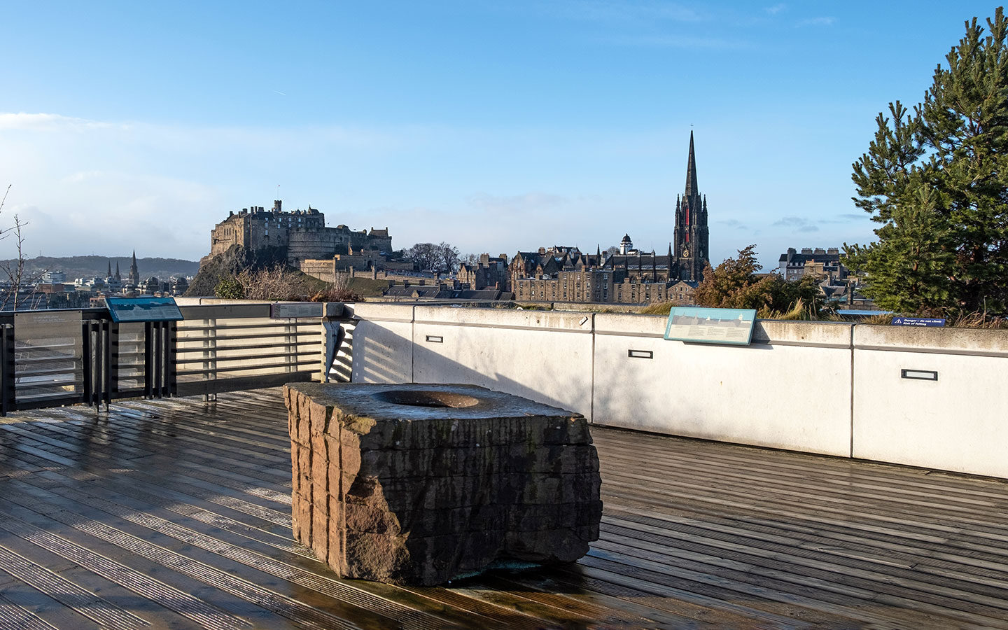 Free city views from the rooftop at the National Museum of Scotland