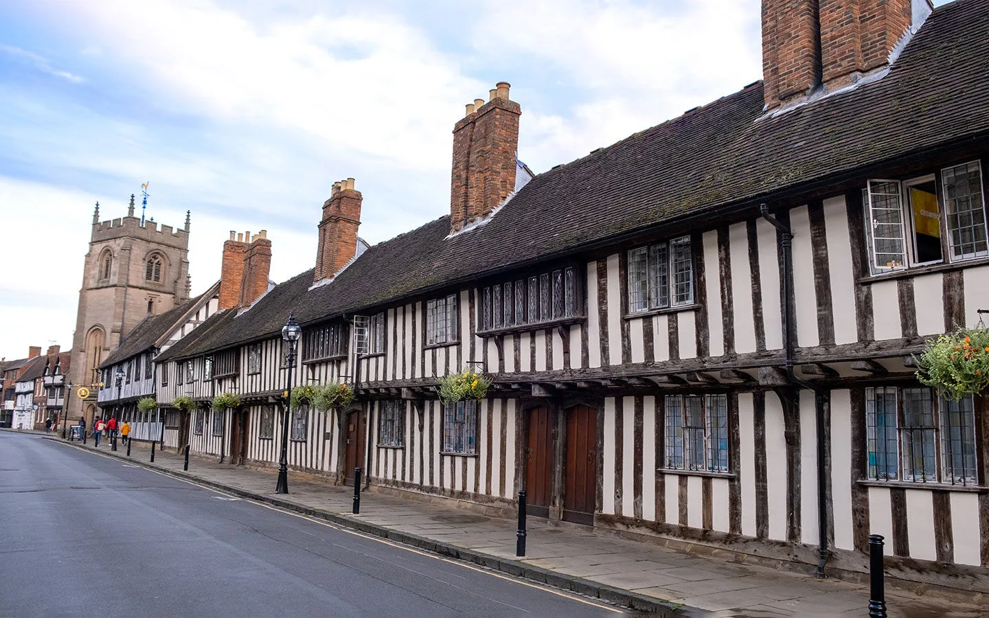 Half-timbered buildings on Church Street in Stratford