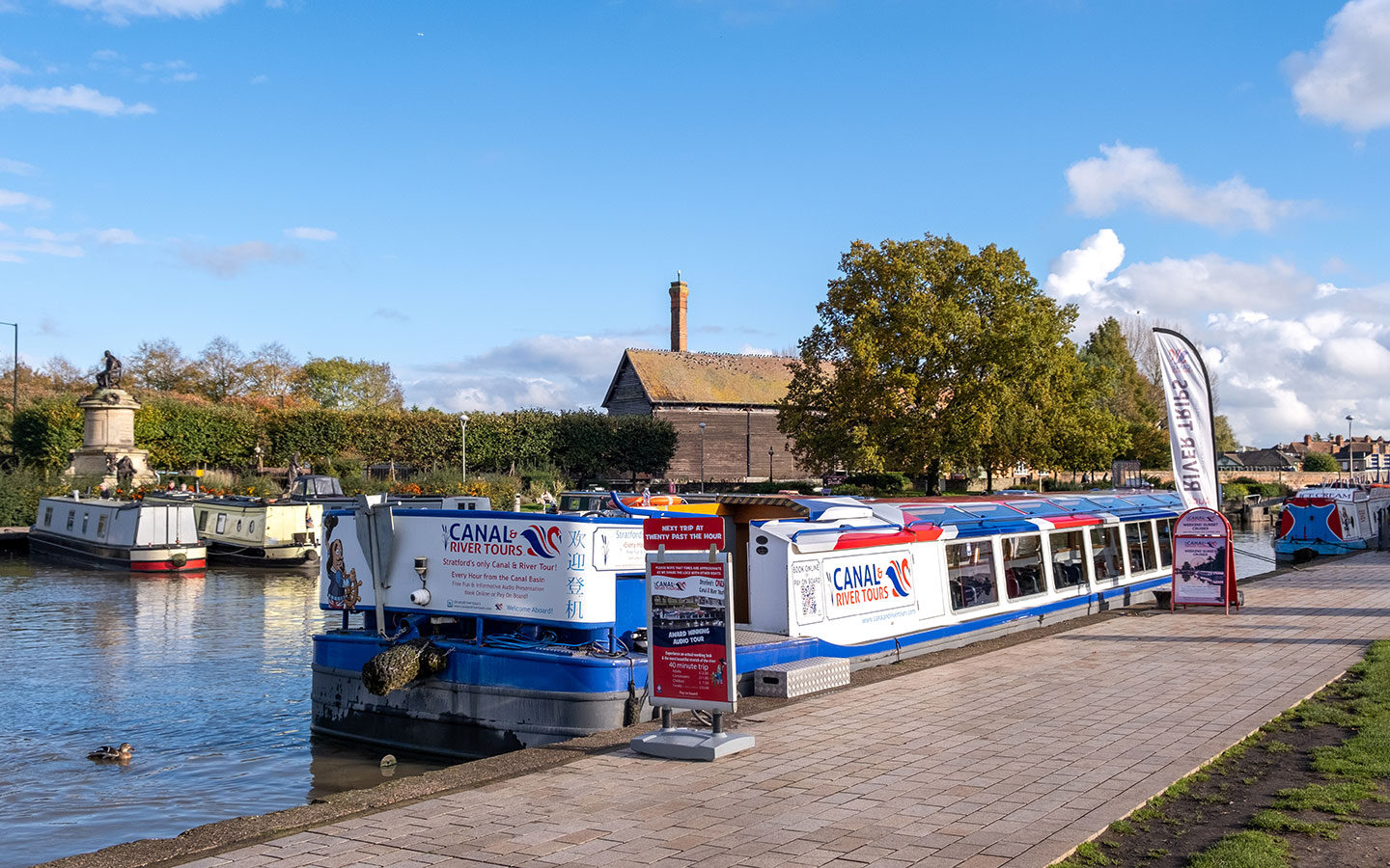 Canal and River Tours boat trip on the River Avon