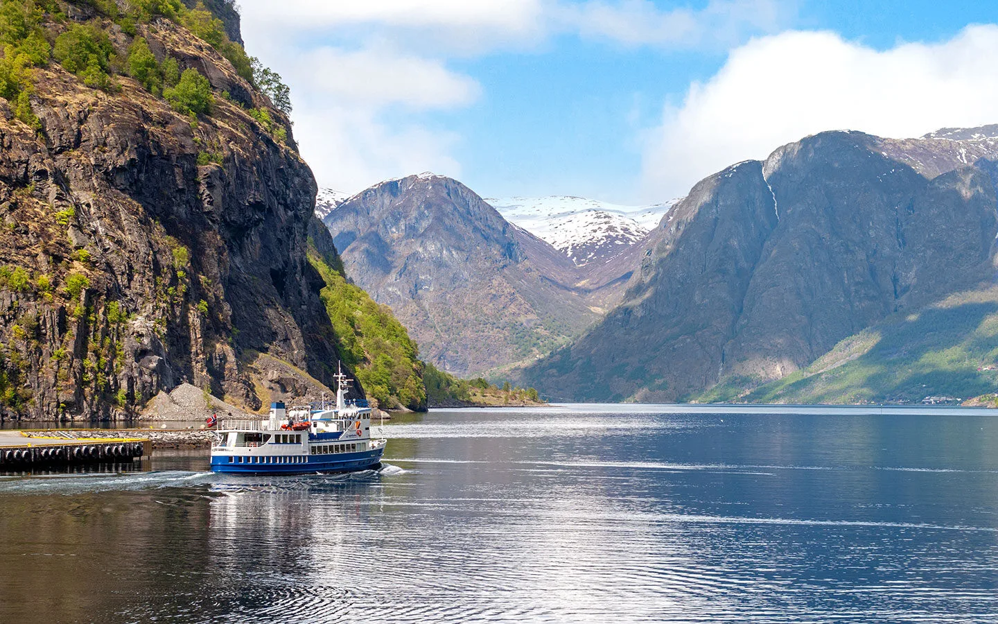 Boat cruise through the fjords from Flam